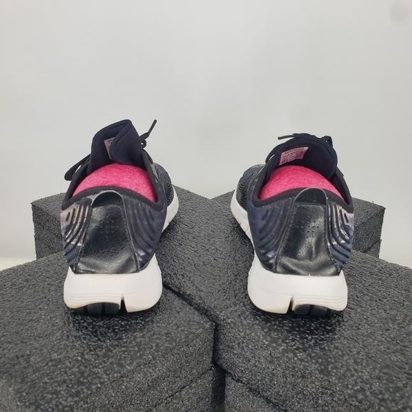 Reebok Women's Z Goddess Running Size 10 Shoes Black White Black Glitch - Picture 5 of 13